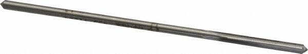 Made in USA - 0.132" High Speed Steel 4 Flute Chucking Reamer - Straight Flute, 0.119" Straight Shank, 7/8" Flute Length, 3-1/2" OAL - Caliber Tooling