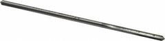 Made in USA - 0.134" High Speed Steel 4 Flute Chucking Reamer - Straight Flute, 0.119" Straight Shank, 7/8" Flute Length, 3-1/2" OAL - Caliber Tooling