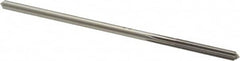 Made in USA - 5/32" High Speed Steel 4 Flute Chucking Reamer - Straight Flute, 0.151" Straight Shank, 1" Flute Length, 4" OAL - Caliber Tooling