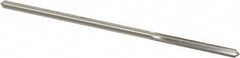 Made in USA - 0.164" High Speed Steel 6 Flute Chucking Reamer - Straight Flute, 0.153" Straight Shank, 1-1/8" Flute Length, 4-1/2" OAL - Caliber Tooling