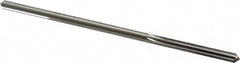 Made in USA - 0.17" High Speed Steel 6 Flute Chucking Reamer - Straight Flute, 0.1595" Straight Shank, 1-1/8" Flute Length, 4-1/2" OAL - Caliber Tooling