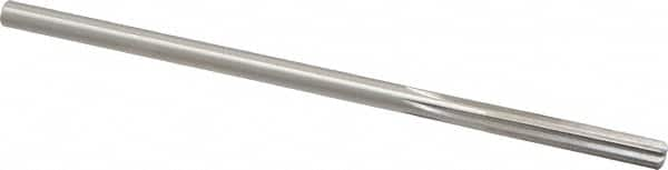 Made in USA - 7/32" High Speed Steel 6 Flute Chucking Reamer - Straight Flute, 0.2075" Straight Shank, 1-1/4" Flute Length, 5" OAL - Caliber Tooling