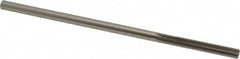 Made in USA - 0.2535" High Speed Steel 6 Flute Chucking Reamer - Straight Flute, 0.2405" Straight Shank, 1-1/2" Flute Length, 6" OAL - Caliber Tooling