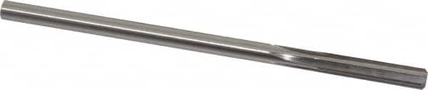 Made in USA - 19/64" High Speed Steel 6 Flute Chucking Reamer - Straight Flute, 0.2792" Straight Shank, 1-1/2" Flute Length, 6" OAL - Caliber Tooling