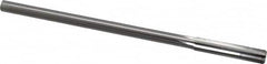 Made in USA - 0.365" High Speed Steel 6 Flute Chucking Reamer - Straight Flute, 0.3105" Straight Shank, 1-3/4" Flute Length, 7" OAL - Caliber Tooling