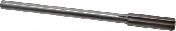 Made in USA - 0.595" High Speed Steel Chucking Reamer - Straight Flute, Straight Shank - Caliber Tooling