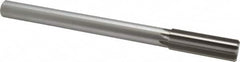 Made in USA - 0.874" High Speed Steel 8 Flute Chucking Reamer - Straight Flute, 3/4" Straight Shank, 2-5/8" Flute Length, 10" OAL - Caliber Tooling