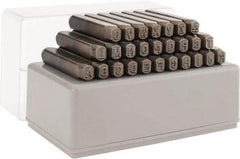 C.H. Hanson - 27 Piece, 3/16" Character Steel Stamp Set - Letters, Standard - Caliber Tooling