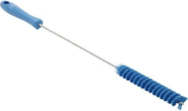 Vikan - 3/4" Diam Polyester Valve Brush - 19-5/8" OAL, 5-3/4" Head Length, Polypropylene & Stainless Steel Handle - Caliber Tooling