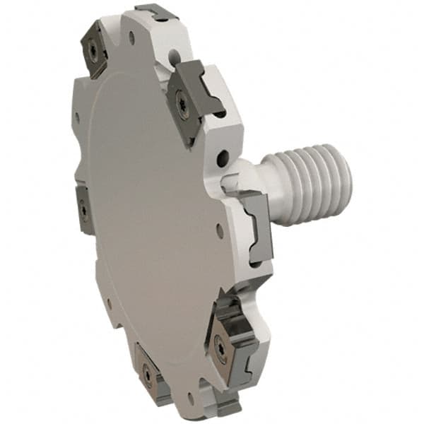 Iscar - Modular Connection Connection, 0.8661" Depth of Cut, 63mm Cutter Diam, 5 Tooth Indexable Slotting Cutter - ETS-LN08-M Toolholder, LNET Insert - Caliber Tooling