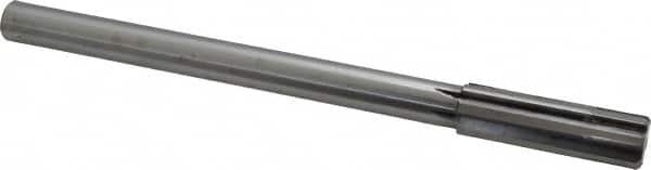 Made in USA - 3/4" Carbide-Tipped 6 Flute Chucking Reamer - Straight Flute, 5/8" Straight Shank, 2-1/2" Flute Length, 9-1/2" OAL - Caliber Tooling