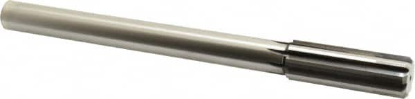 Made in USA - 59/64" Carbide-Tipped 8 Flute Chucking Reamer - Straight Flute, Straight Shank, 2-5/8" Flute Length, 10" OAL - Caliber Tooling