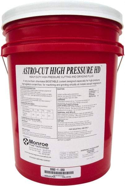 Monroe Fluid Technology - 5 Gal Pail Cutting & Grinding Fluid - Semisynthetic - Caliber Tooling