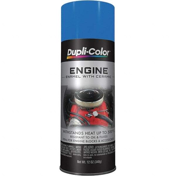 Krylon - 12 oz GM Blue Automotive Heat Resistant Paint - High Gloss Finish, Comes in Aerosol Can - Caliber Tooling