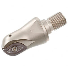 Iscar - 1-1/4" Cut Diam, 1.024" Max Depth of Cut, 3.071" OAL, Indexable Ball Nose End Mill - 2.087" Head Length, M16 Modular Connection, BCM-M Toolholder, BCR... Insert - Caliber Tooling