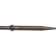 Mayhew - 3/16" Head Width, 7-1/2" OAL, Tapered Punch Chisel - Round Drive, Round Shank, Steel - Caliber Tooling