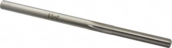 Chucking Reamer: 0.1935″ Dia, 3-5/8″ OAL, 1-1/4″ Flute Length, Straight Shank, High Speed Steel 6 Flute, RH