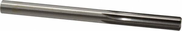 Made in USA - 25/64" High Speed Steel 6 Flute Chucking Reamer - Straight Flute, 25/64" Straight Shank, 1-3/4" Flute Length, 5-1/8" OAL - Caliber Tooling