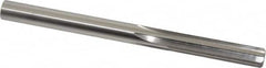 Made in USA - Letter X High Speed Steel 6 Flute Chucking Reamer - Straight Flute, 0.397" Straight Shank, 1-3/4" Flute Length, 5-1/8" OAL - Caliber Tooling