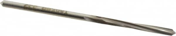 Chucking Reamer: 0.104″ Dia, 2-1/2″ OAL, 7/8″ Flute Length, Straight Shank, High Speed Steel 4 Flute, RH