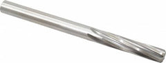 Made in USA - 27/64" High Speed Steel 6 Flute Chucking Reamer - Spiral Flute, 27/64" Straight Shank, 1-3/4" Flute Length, 5-3/8" OAL - Caliber Tooling