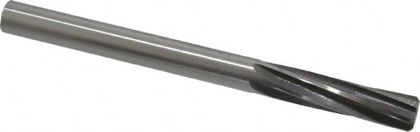 Made in USA - 15/32" High Speed Steel 6 Flute Chucking Reamer - Spiral Flute, 15/32" Straight Shank, 1-3/4" Flute Length, 5-3/4" OAL - Caliber Tooling