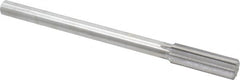 Made in USA - 23/32" Cobalt 8 Flute Chucking Reamer - Straight Flute, 0.5615" Straight Shank, 2-1/4" Flute Length, 9" OAL - Caliber Tooling