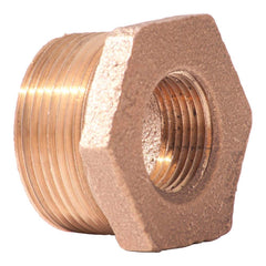 Merit Brass - Brass & Chrome Pipe Fittings Type: Hex Bushing Fitting Size: 1-1/4 x 1 - Caliber Tooling