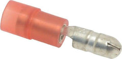 3M - 22 to 18 AWG Crimp Bullet Connector - Red Nylon Insulation - Caliber Tooling