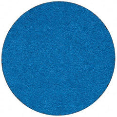 Merit Abrasives - 3" Disc Diam, 50 Grit, Zirconia Alumina Quick Change Disc - Type R Attaching System, Coated, Blue, Coarse Grade, 20,000 RPM - Caliber Tooling