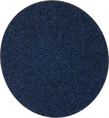 Merit Abrasives - 3" Disc Diam, 40 Grit, Zirconia Alumina Quick Change Disc - Type R Attaching System, Coated, Blue, Coarse Grade, 20,000 RPM - Caliber Tooling