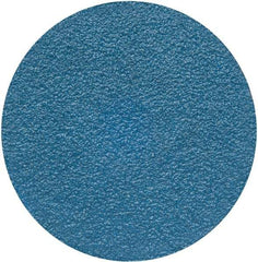 Merit Abrasives - 3" Disc Diam, 50 Grit, Zirconia Alumina Quick Change Disc - Type S Attaching System, Coated, Blue, Coarse Grade, 20,000 RPM - Caliber Tooling