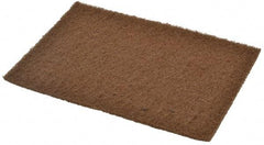 Merit Abrasives - Medium Grade, Aluminum Oxide Hand Pad - Brown, 6" Wide x 9" Long, Nonwoven - Caliber Tooling