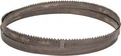 Starrett - 3 to 4 TPI, 10' 10-1/2" Long x 1" Wide x 0.035" Thick, Welded Band Saw Blade - Bi-Metal, Toothed Edge, Raker Tooth Set, Contour Cutting - Caliber Tooling