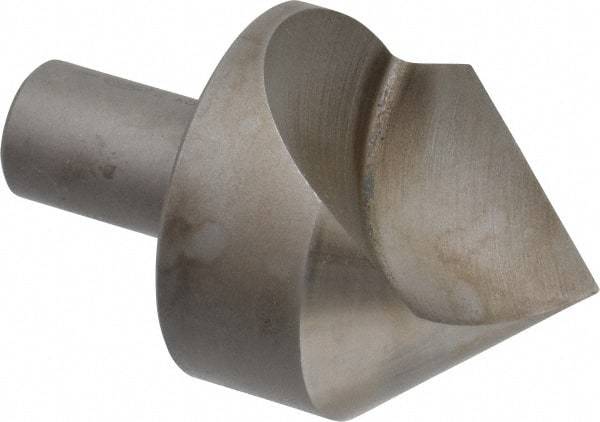 Keo - 2" Head Diam, 3/4" Shank Diam, 1 Flute 82° High Speed Steel Countersink - Bright Finish, 3-1/4" OAL, Single End, Straight Shank, Right Hand Cut - Caliber Tooling