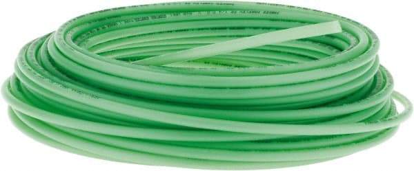 Parker - 11/64" ID x 1/4" OD, 0.04" Wall Thickness, 100' Long, Polyethylene Tube - Green, 120 Max psi, -80 to 150°F - Caliber Tooling