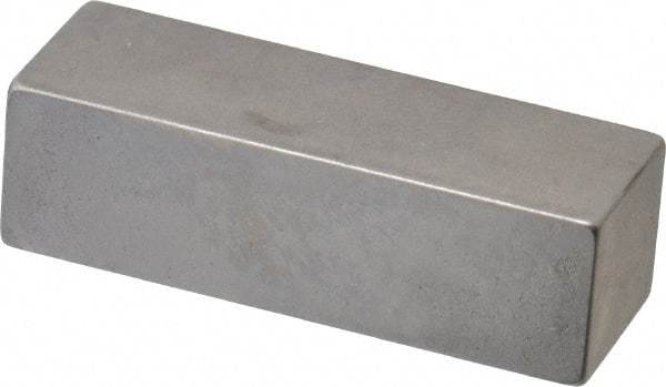 Mitutoyo - 0.4" Rectangular Steel Gage Block - Accuracy Grade 0, Includes Certificate of Inspection - Caliber Tooling