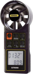 General - 0 to 3,000 Ft./Min Air Airflow Meter - 94°F Max - Caliber Tooling