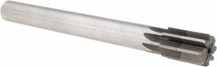 Made in USA - 1-3/16" Diam, 1" Max Diam Straight Shank, 1-3/4" Flute Length, Machine Expansion Reamer - Straight Flute, 11" OAL, Right Hand Cut, 8 Flutes, High Speed Steel, Bright Finish - Caliber Tooling