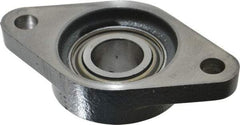 Browning - 1" ID, 4-7/8" OAL x 2-3/4" OAH 2-Bolt Flange - 1,651 Lb Static Cap, 2,801 Lb Dyn Cap, 3-57/64" Btw Mnt Hole Ctrs, Cast Iron - Caliber Tooling