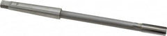 Made in USA - 3/8" Diam, 1MT Morse Taper Shank, 1" Flute Length, Machine Expansion Reamer - Straight Flute, 7" OAL, Right Hand Cut, 4 Flutes, Carbide-Tipped, Bright Finish - Caliber Tooling