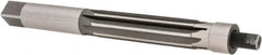 Made in USA - 21/32" Reamer Diam, 0.6200" Diam Straight Shank, 2-1/2" Flute Length, Hand Expansion Reamer - Straight Flute, 6-1/2" OAL, Right Hand Cut, High Speed Steel - Caliber Tooling