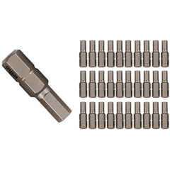 Hex Inch Contractor Grade Insert Bits 5/32″ × 25mm (30 Piece Bulk Pack) - Caliber Tooling