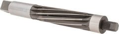 Made in USA - 1-3/8" Reamer Diam, Straight Shank, 4-9/16" Flute Length, Hand Expansion Reamer - Spiral Flute, 10-1/2" OAL, Left Hand Spiral, Right Hand Cut, 10 Flutes, High Speed Steel - Caliber Tooling