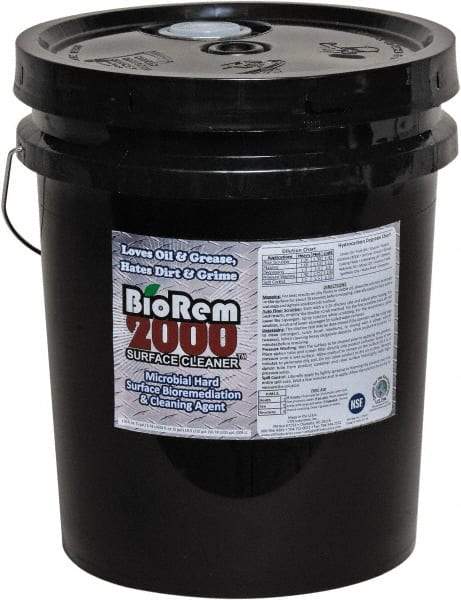 BioRem 2000 - 5 Gal Bucket All-Purpose Cleaner - Liquid, Odor-Free - Caliber Tooling