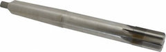 Made in USA - 1-1/4" Diam, 1" Max Diam 4MT Morse Taper Shank, 1-7/8" Flute Length, Machine Expansion Reamer - Straight Flute, 11-1/2" OAL, Right Hand Cut, 8 Flutes, High Speed Steel, Bright Finish - Caliber Tooling