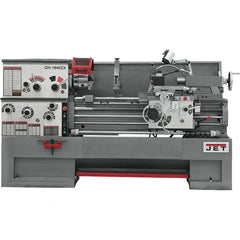 Jet - 16" Swing, 40" Between Centers, 230 Volt, Triple Phase Engine Lathe - 7MT Taper, 7-1/2 hp, 25 to 1,800 RPM, 3-1/8" Bore Diam, 40" Deep x 47" High x 116-1/2" Long - Caliber Tooling