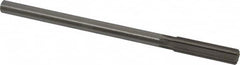 Made in USA - 1/2" Cobalt 6 Flute Chucking Reamer - Straight Flute, 0.4355" Straight Shank, 2" Flute Length, 8" OAL - Caliber Tooling