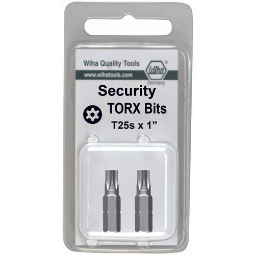 Security Torx Insert Bit On 5/16″ Hex Drive T40s × 35mm (2 Bit Pack) - Caliber Tooling