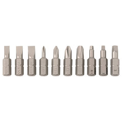 10PC SLOT/PHIL/TORX BIT SET - Caliber Tooling